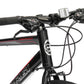 Close up of Micargi Cross 5.0 700c Hybrid Road Bike 7-speed shifter