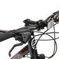 Close up of Micargi Cross 5.0 700c Hybrid Road Bike flat handlebar shimano shifter