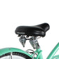 Close up of Micargi Pantera Women's Beach cruiser Bike dual spring wide saddle