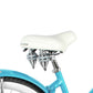Close up of Micargi Rover GX  26" Beach Cruiser Bike for Women white wide dual spring saddle