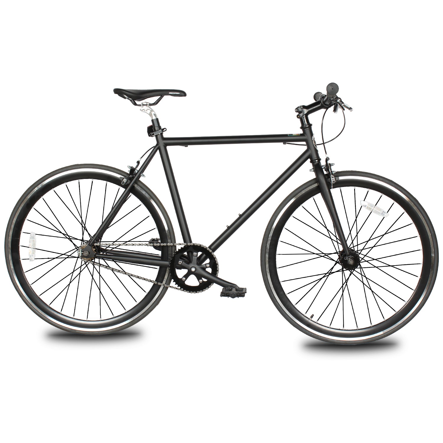 Micargi 48 cm Hi-Ten Steel & Aluminum Frame Fixed Gear Road Bicycle, White, RD-269-48-WHI