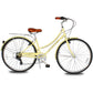 Micargi Roasca Step Through 700C Hybrid City Bikes 7 Speed with rack