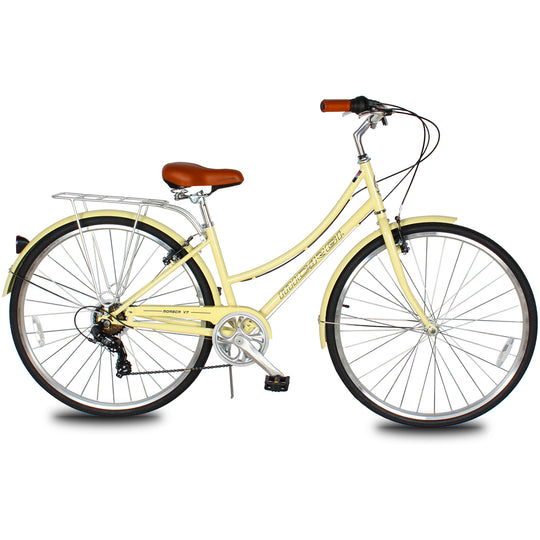 Micargi Roasca Step Through 700C Hybrid City Bikes 7 Speed