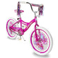 Side view of Micargi Dragon 20-Inch Kids Bike in pink for girl