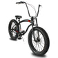 Side view of Micargi Slugo SS 26"*4.0" Fat Tire Beach Cruiser Bike triple tree fork