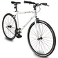Side view of Micargi RD-269 Road Bike Single-Speed Hi-Ten Steel Frame in white