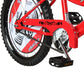 Close up of Micargi Dragon 20-Inch Kids Bike single speed sturdy crankset