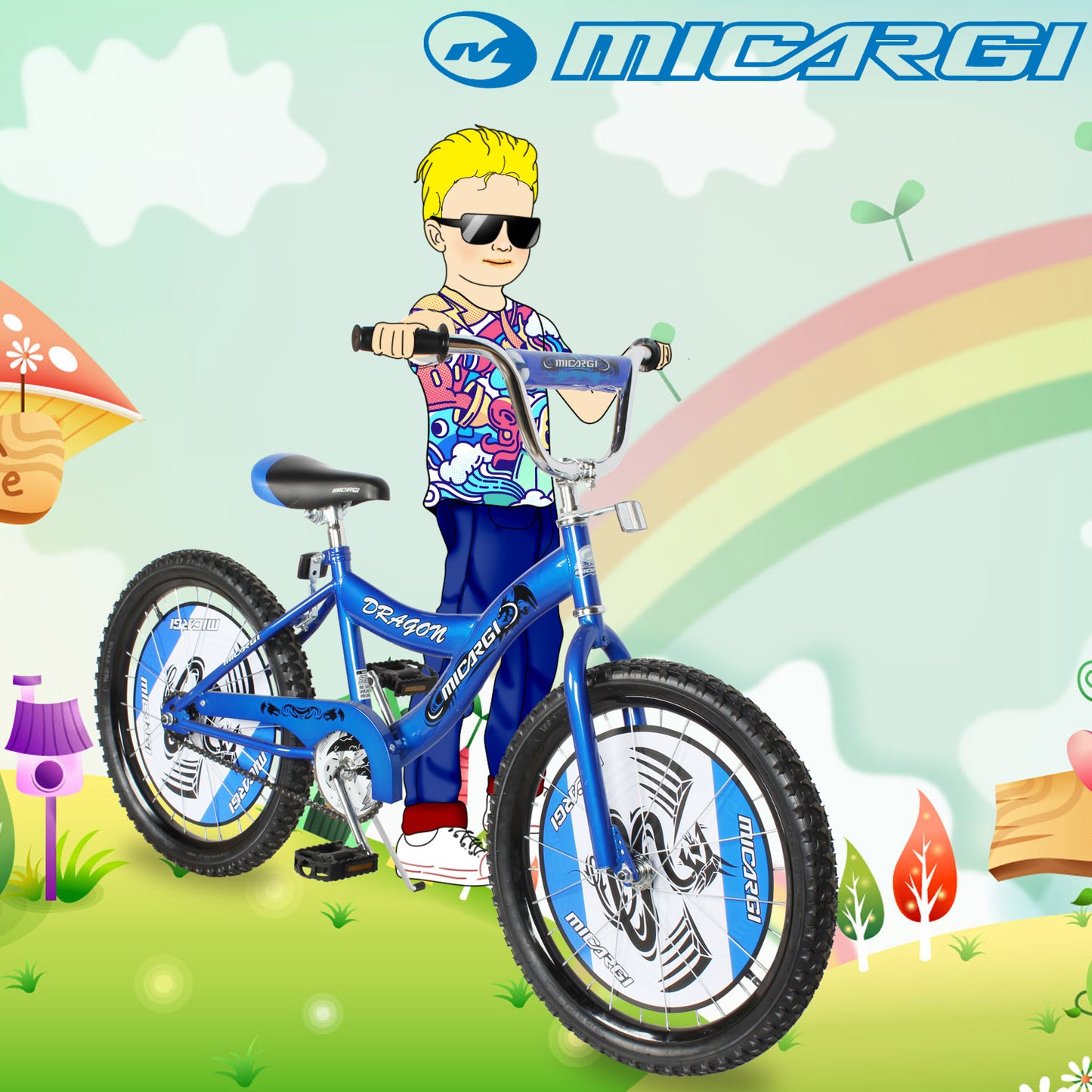 Micargi Dragon 20 inch kids Bike