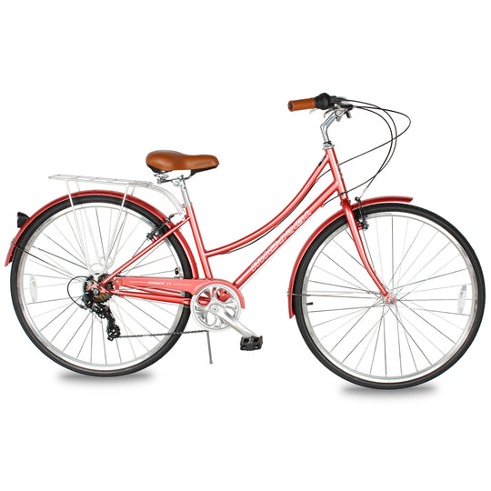 Micargi Roasca Step Through 700C Hybrid City Bikes 7 Speed