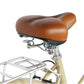 Close up of Micargi MIXE V7 700C City Beach Cruiser Bicycle Wide saddle