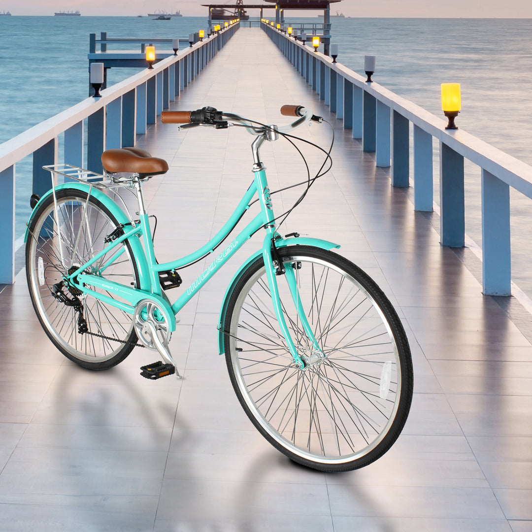 Micargi Roasca Step Through 700C Hybrid City Bikes 7 Speed