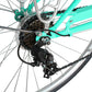 Close up of Micargi MIXE V7 700C City Beach Cruiser Bike 7-speed sturdy spokes