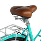 Close up of Micargi MIXE V7 700C City Beach Cruiser Bike wide saddle