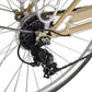 Close up of Micargi MIXE V7 700C City Beach Cruiser Bike 7-speed sturdy rim