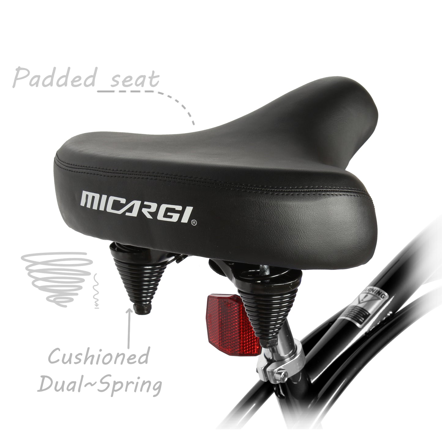Micargi Pantera 26 Inch Men's Cruiser Bike 1 Speed/ 7 Speed