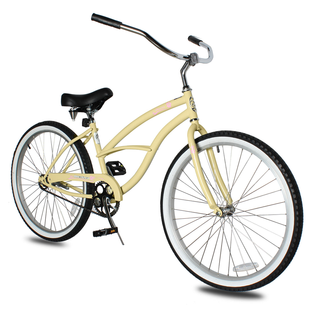 26 Inch Yellow Womens Cruiser Bike Micargi Pantera Women's Beach