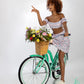 Side view of Micargi Rover GX  26" Beach Cruiser Bike for Women in green