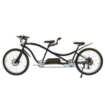 Micargi Aloha 26" Tandem Beach Cruiser Electric Bike in black