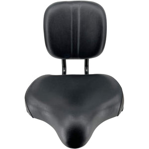 Micargi Most Comfortable Bike Seat-Extra Wide and Padded Bicycle Saddle in black