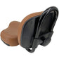 Side view of Micargi Comfortable Waterproof Seat Extra Wide and Padded Bicycle Saddle in Brown