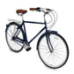 Side view of Micargi Roasca 700C Hybrid City Bikes Inter-3 Three Speed in blue