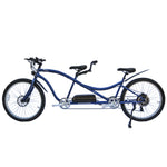 Micargi Aloha 26" Tandem Beach Cruiser Electric Bike disc brake blue