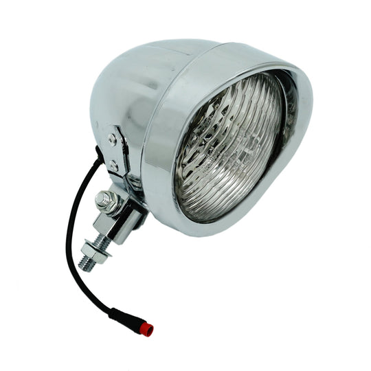 Micargi Headlight Chrome Vintage LED Bike 12V-48V