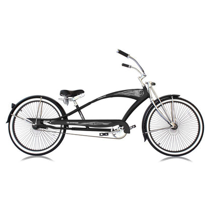 Micargi Puma GTS 26″ Stretch Cruiser Bicycle in black